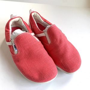 Xero Womens Aptos Pink White Slip Ons Barefoot Minimalist Shoes Size 8